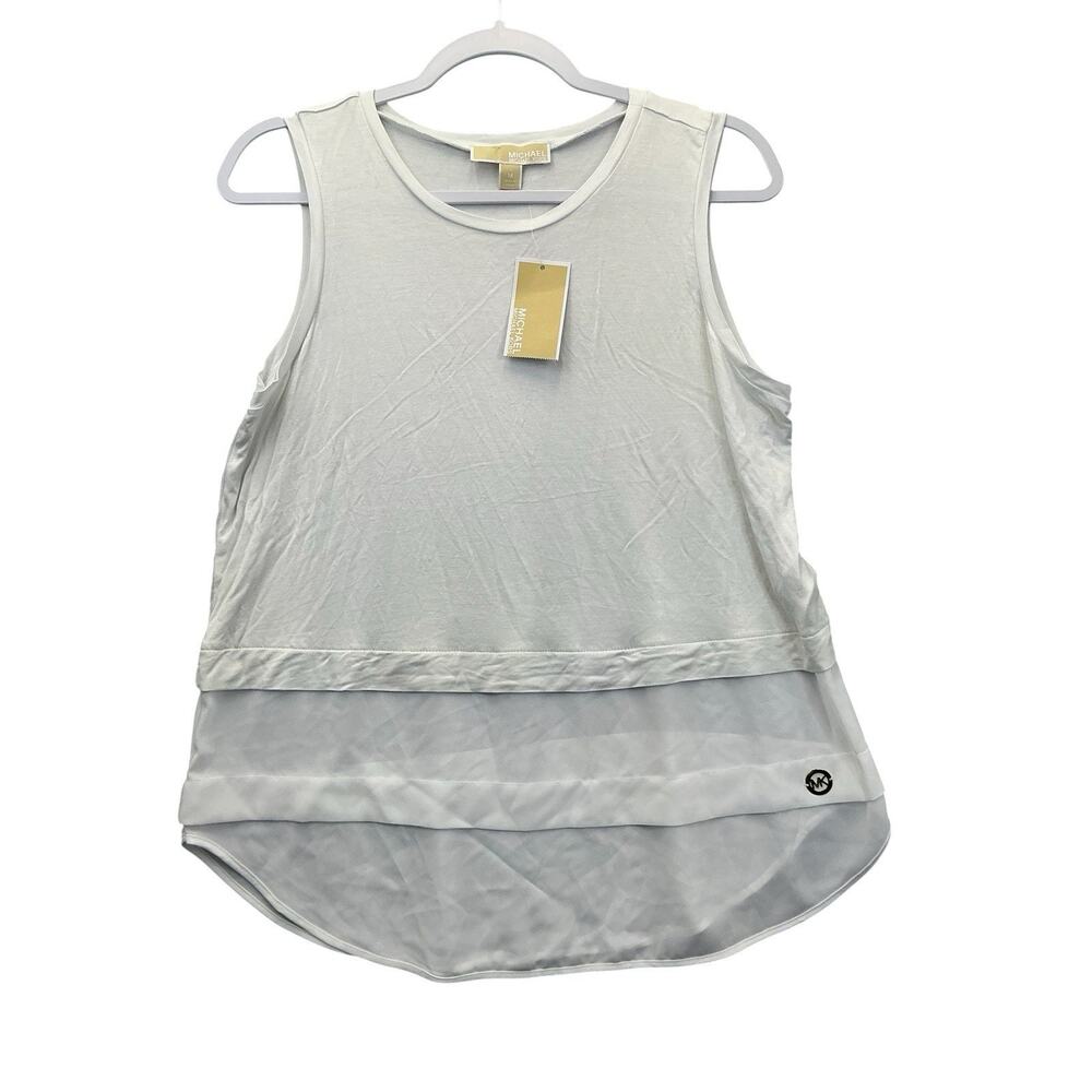 Michael Kors Sleeveless Blouse Shirt Women’s Size Medium New NWT White